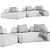 Eichholtz Residenza Sofa: Luxe Comfort 3D model small image 4