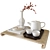 Japanese Tea Set in Style 3D model small image 1