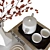 Japanese Tea Set in Style 3D model small image 2