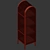 Sleek Cane Storage Cabinet 3D model small image 3