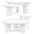 Potocco Jade Coffee Side Tables 3D model small image 4