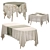 Linen Tablecloth Set with Accessories 3D model small image 2