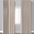 Window Curtain 3D Model Polys: 83586 verts:86542 3D model small image 1