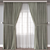 Elegant Curtain Model 736 3D model small image 1