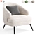Stylish Peter Armchair 2015 modern 3D model small image 1