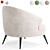 Stylish Peter Armchair 2015 modern 3D model small image 2