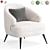Stylish Peter Armchair 2015 modern 3D model small image 5