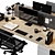 Sleek Office Essentials Set 3D model small image 2