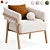 Stylish Altra Armchair: PotteryBarn Classic 3D model small image 4
