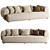 Sicis Botero 3 Seater Sofa 3D model small image 1