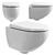 Duravit Architec Rimless Wall-Mounted Toilet 3D model small image 1