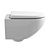 Duravit Architec Rimless Wall-Mounted Toilet 3D model small image 3