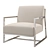 Elegant Lennox Lounge Chair 3D model small image 1