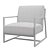 Elegant Lennox Lounge Chair 3D model small image 2