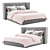 Maggie Pearl Bed 3D model small image 1