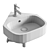 Modern Kai S Corner Basin 3D model small image 3