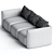 Elegant Somerset Sofa: FBX Format 3D model small image 3