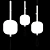 Elegant MOTUS Suspension Lamp 3D model small image 3