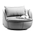 Bart Swivel Lounge Chair Dimensions 3D model small image 6