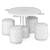 Burraco Puf Table Set 3D model small image 4