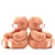 Beige Teddy Bear with Ribbon 3D model small image 2