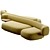 Sculptural Living Stones Sofa 3D model small image 2