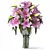 Elegant Lilium Flowers Set Available 3D model small image 3