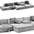 Lema Cloud Modular Sofa: Versatile Comfort 3D model small image 3