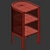 Rattan Bedside Table Render 3D model small image 4