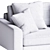 Elegant Corona Collection Sofa 3D model small image 3