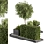 Outdoor Plant Box Garden - 540 3D model small image 2