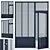 Modern Aluminium Door 356 Render 3D model small image 1