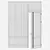 Modern Aluminium Door 356 Render 3D model small image 4