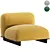 Modern Design Ralik Armchair 3D model small image 1