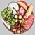 Deluxe Meat Cheese Fruit Platter 3D model small image 4