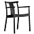 Timeless Solid Wood Dining Chair 3D model small image 1