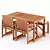 Outdoor Seating Set IKEA 3D model small image 2