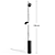 Sleek Post Floor Lamp Muuto 3D model small image 4