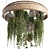 Title: Rattan Pendant Lights with Plants 3D model small image 5