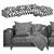 Arflex Modern Sectional Sofa Set 3D model small image 4