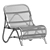 Modern Rattan Lounge Chair 3D model small image 4