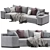 Sophisticated Minotti Daniels Render 3D model small image 1