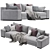 Sophisticated Minotti Daniels Render 3D model small image 3