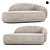 Modern Bolzano Longue Sofa divine 3D model small image 1