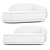 Modern Bolzano Longue Sofa divine 3D model small image 3