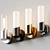 Modern Opal Glass Vanity Sconce 3D model small image 2