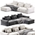 Sleek Loft Sofa, Modern Design 3D model small image 1