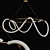 Gold Black Ring Pendant Lamp 3D model small image 2