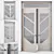 Modern Aluminum Door Render Corona 3D model small image 1