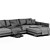 Modern Italian Chaise Longue Sofa 3D model small image 4